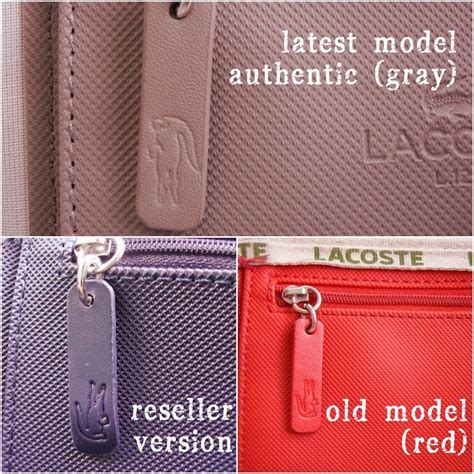 original lacoste bag logo vs fake|counterfeit lacoste bag.